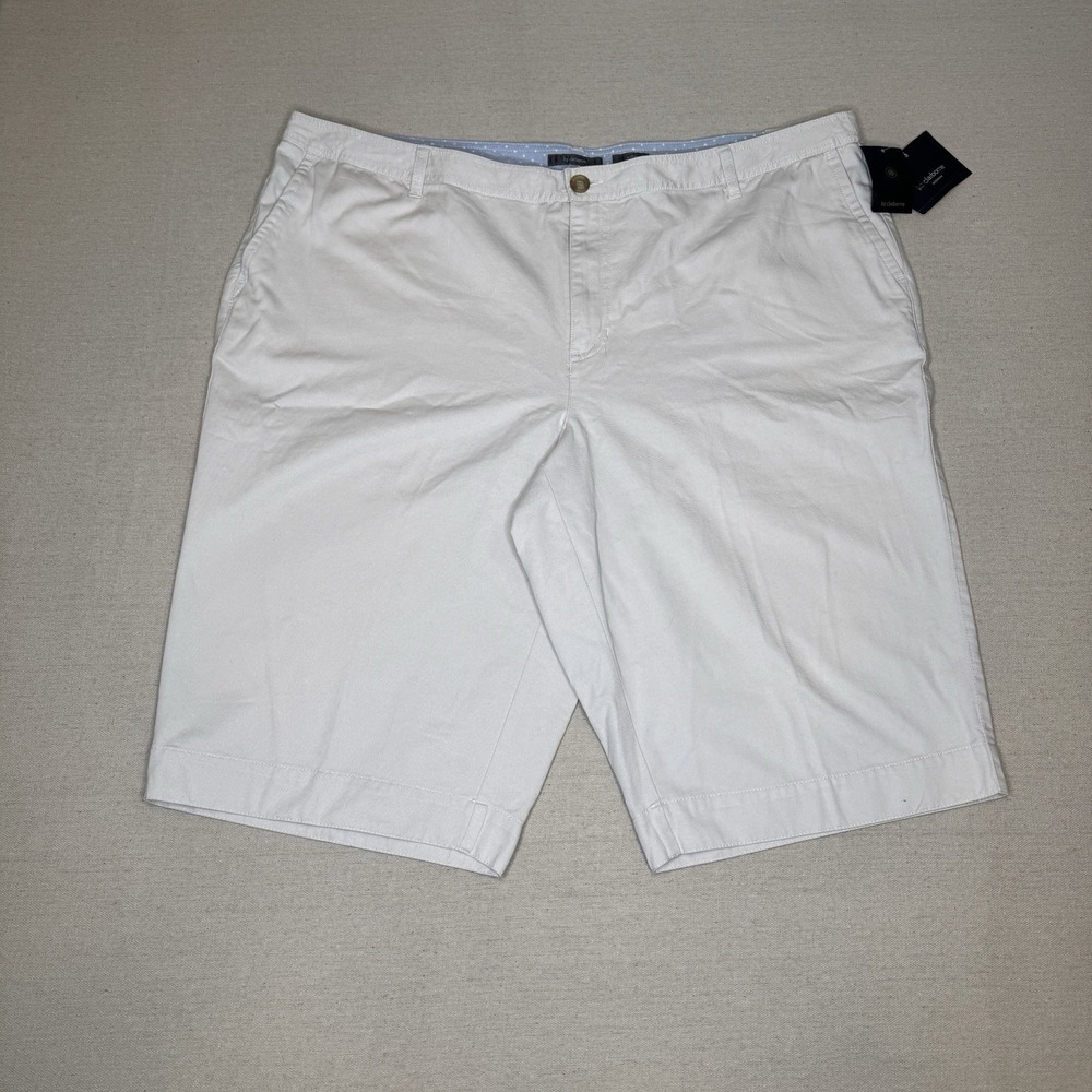 NWT Liz Claiborne Audra Women's Plus‎ Size 24 Khaki Chino Bermuda Shorts